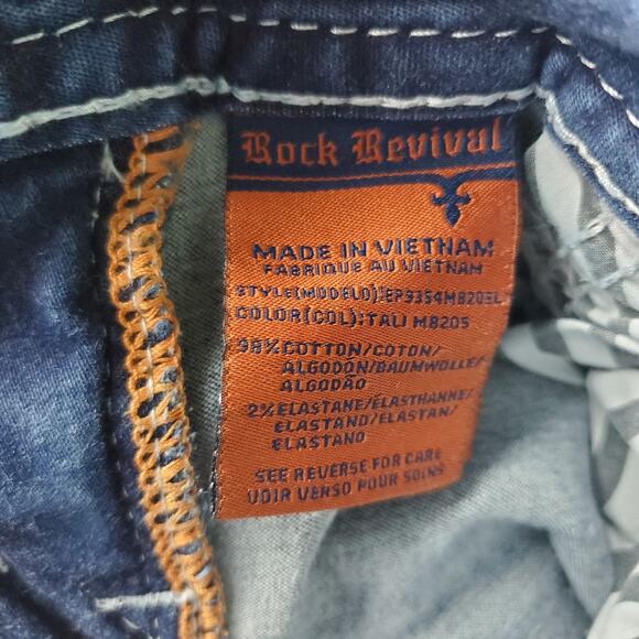 Rock Revival Womens Tali Mid Rise Boot Cut Jeans Size 24 - Picture 11 of 12